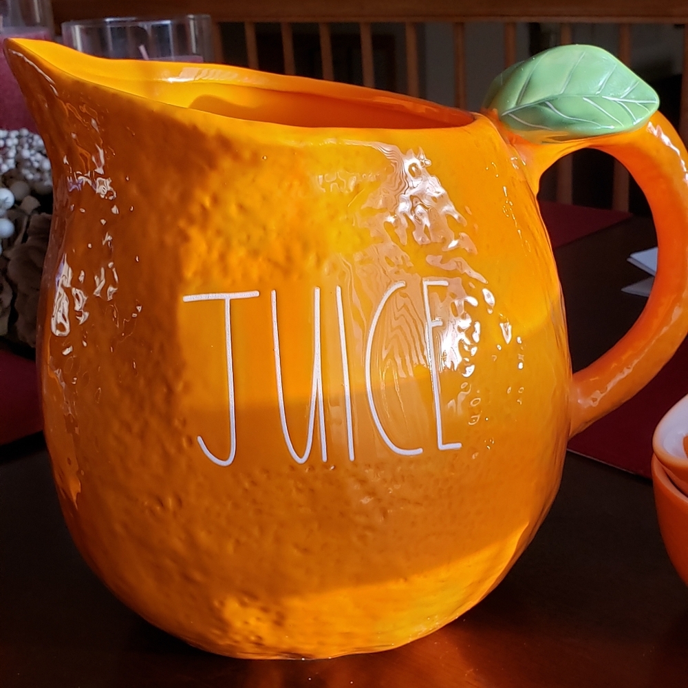 BNWT 🍊 Rae Dunn Orange **VHTF ** Juice Pitcher